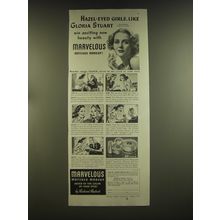 1939 Richard Hudnut Marvelous Matched Makeup Advertisement - Gloria Stuart