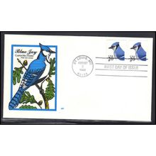 FDC HF 3048 BPS 3052 20c Blue Jay (Cachet-U/A) Box0498