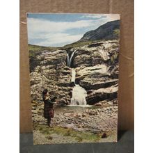 FALLS OF COE, GLENCOE, ARGYLL, SCOTLAND used postcard J Arthur Dixon 1965 pm =