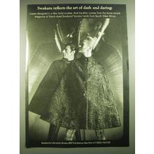 1968 Swakara Karakul Lamb Capes Ad - Swakara reflects the art of dash and daring