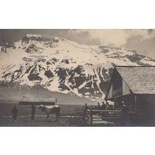 Restaurant Clubhutte Adelboden Cafe Advertising Farm Swiss Postcard