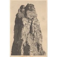 Near Naked Mountain Climber Climbing Adelboden Switzerland Old Postcard