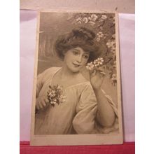 SPRING used antique postcard by Hildesheimer 1905 pm =