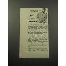 1955 John Jarrell Rene LaCoste Shirt Ad - They called him the crocodile