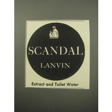 1955 Lanvin Scandal Perfume Ad - Scandal Lanvin Extract and Toilet Water