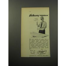 1955 Dunham's of Maine Hathaway Shirts Ad - Hathaway Suburban
