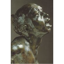 Auguste Rodin The Cry Sculpture Postcard