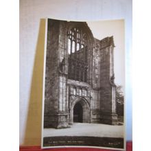 west front, BOLTON ABBEY, WHARFEDALE, YORKSHIRE unused postcard RP by W. Scott =