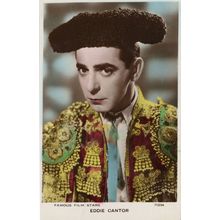 Eddie Cantor Film Star As Spanish Bullfighter Rare Real Photo Postcard