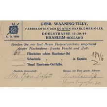Haarlem Holland Dutch Oil Petrol Company Antique Postcard
