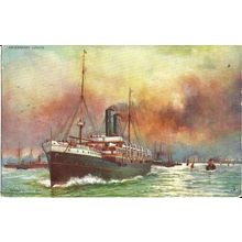 Orien t Line RMS ORTONA Tuck Oilette Postcard (6229)