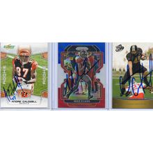 Autographed 3 Card Lot with Mike Evans Signed
