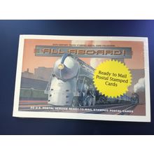 ICOLLECTZONE US UX307-311 Trains Booklet Postcard Set Mint (F600)