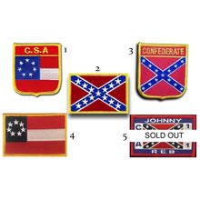 Civil War Iron-On Patch - You Choose 1 - CSA Confederacy Confederate States
