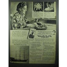 1946 Sperry Drifted Snow Flour Ad - Midwinter Fruit Pie