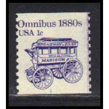 1897 1c Omnibus Average Plus MNH Dry Gum CNS 1 PA5446
