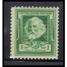 864 1c Henry Longfellow Fine MNH KA2476