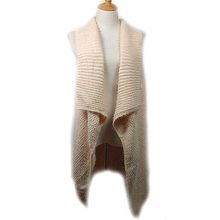 Cardigans & Vests - Knitted Cardigan - Ivory - VT-9402-3IV