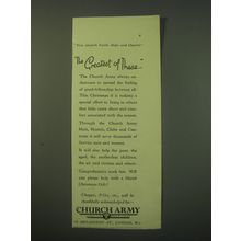 1942 Church Army Ad - The greatest of these
