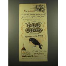 1946 Old Crow Bourbon Ad - Not Gold
