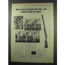 1965 Charles Daly Shotgun Ad - Man And Gun Are One