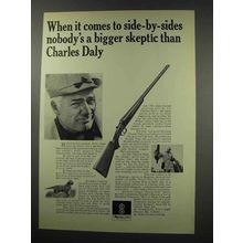 1965 Charles Daly Shotgun Ad - Nobody's Bigger Skeptic