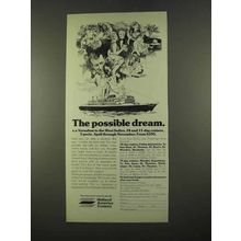 1975 Holland America Cruises Ad - The Possible Dream