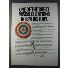 1980 IBM Computers Ad - One Of Great Miscalculations