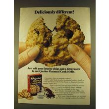 1980 Quaker Oatmeal Cookie Mix Ad - Different
