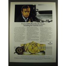 1988 Rolex Day-Date Chronometer Ad - Franco Zeffirelli