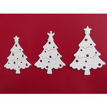 9 x Tonic Die Cuts Christmas Tree Trio