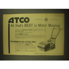 1962 Atco Lawn Mower Advertisement - Atco all that's best in motor mowing