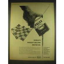 1963 Esso Extra Motor Oil Ad - World's biggest selling motor oil