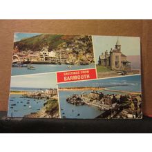 multiview, BARMOUTH, SNOWDONIA, WALES used postcard by E T W Dennis =