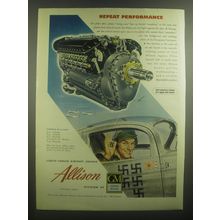 1945 GM Allison Engines Ad - Repeat Performance
