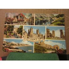 multiview, KENT county unused vintage postcard =