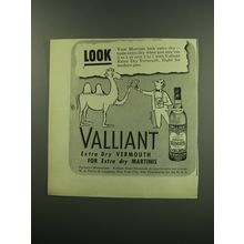 1949 Valliant Vermouth Ad - cartoon by Sam Cobean - Look