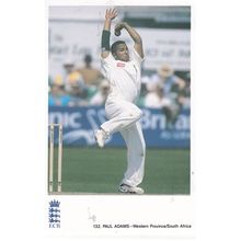 Adam Bacher Transvaal South Africa African Cricketer Cricket Postcard