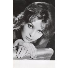Annette Vadim Stroyberg Danish Film Actress Old Real Photo Rare Postcard