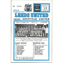 1972-73 LEEDS UNITED v SHEFFIELD UNITED (Very Good Condition - No Writing) + FLR