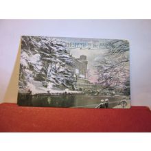 WARWICK CASTLE, CHRISTMAS CARD used antique postcard by Valentine 1905 pm =