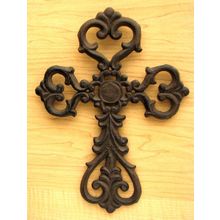 Medium Cast Iron Scroll Cross