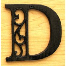 Cast Iron Letter D