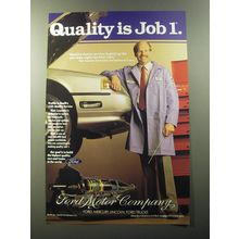 1992 Ford Motor Company Ad - Quality dealer service is getting the job done