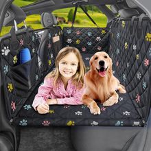 URPOWER Back Seat Extender for Dogs - Hard Bottom Dog Car Seat Cover Holds 400 L
