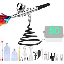 Airbrush Kit with Compressor - High-Pressure Portable Air Brush with 0.2/0.3/0.5