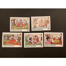 ICOLLECTZONE Antiqua & Barbuda 896-900 XF LH Disney