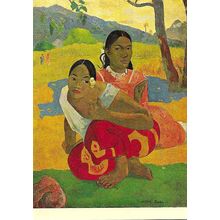 Art PAUL GAUGUIN "Nafea Faa" Postcard (Kunstammlung 3847)