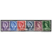 1958/1969 6 different values - #2 fine used (o)