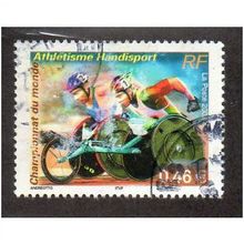 FRA 2002 46c 'WORLD DISABLED ATHLETICS' FINE USED (EBID20345)